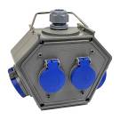 Подвесной распределительный бокс, 4 розетки Schuko 1/16A, IP44 | арт. BX1-1111-0000 | Bemis  