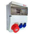 Щиток BD6 для 12 модулей, розетки: CEE 1x5/32A, Schuko 2/16A, IP44 | арт. BD6-2134-1030 | Bemis  