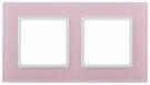 14-5102-30 ЭРА Рамка на 2 поста, стекло, Эра Elegance, розовый+бел (5/50/1200) | арт. Б0034502 | ЭРА  