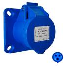 Розетка панельная CEE, 16A, 3P, IP44, 6h | арт. BC1-1403-2413 | Bemis  
