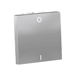 UNICA MODULAR выключатель двухполюс, 1-клавиш, сх. 2, 16 AX, 250 В, 2 мод АЛЮМИН | арт. NU326230 | Schneider Electric  
