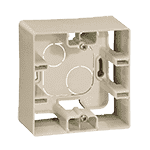 Коробка накладного монтажа - 1 пост - Etika - слоновая кость | арт. 672520 | Legrand  