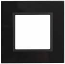 14-5101-05 ЭРА Рамка на 1 пост, стекло, Эра Elegance, чёрный+антр (10/50/1500) | арт. Б0034474 | ЭРА  