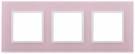 14-5103-30 ЭРА Рамка на 3 поста, стекло, Эра Elegance, розовый+бел (5/25/900) | арт. Б0034520 | ЭРА  