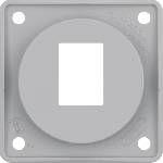 Опорная пластина для AMP Modular Jacks, 1-местная, (серый, глянцевый) | арт. 945572507 | Berker  