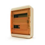 Щит навесной BNO 65-24-1, 24 мод.  IP65, прозрачная оранжевая дверца | арт. 01-03-023 | Tekfor  