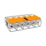 Соединительная клемма COMPACT, 5 x 0,5-6,0 мм² | арт. 221-615 | WAGO  