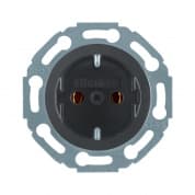 Розетка SCHUKO, с защитой от прикосновения, 45°, BERKER Serie 1930/Glas, цвет: черный, глянцевый | арт. 475501 | Berker  