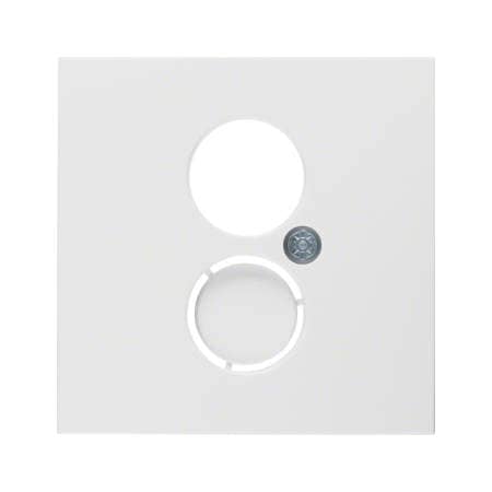 Накладка для аудиорозетки, 1 гнездо, S.1, полярная белизна, глянцевый | Berker | арт. 11968989