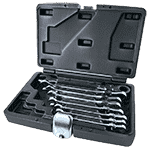 Набор шарнирных накидных гаечных ключей с трещоткой «Flex» | арт. 110902 | Haupa  