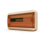 Щит навесной 18 мод. IP65, прозрачная оранжевая дверца | арт. 01-03-003 | Tekfor  