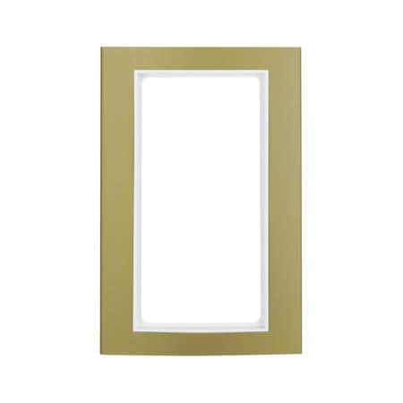Рамка с большим вырезом, B.3,  аланодированный Алюминий цвет: золотой /полярная белизна, матовый | Berker | арт. 13093046