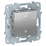 UNICA NEW выключатель Wiser управление жалюзи, алюминий | арт. NU550830 | Schneider Electric  