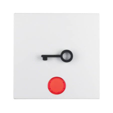 Клавиша с красной линзой и выступающим символом Дверь, BERKER S.1/B.3/B.7, цвет: полярная белизна, м | Berker | арт. 16511969