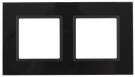 14-5102-05 ЭРА Рамка на 2 поста, стекло, Эра Elegance, чёрный+антр (5/50/1200) | арт. Б0034492 | ЭРА  
