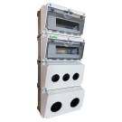 Корпус для комбинаций розеток, ступечатый, ZH1601-3 | арт. ZH1601-3 | JK-Box  