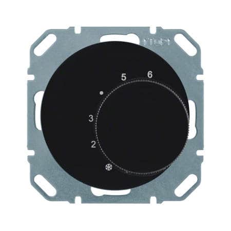Регулятор температуры помещения, переключающий контакт, R.1/R.3, черный, глянцевый | Berker | арт. 20262045