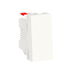 UNICA MODULAR выключатель 1-клавишный, кнопочный, сх. 1, 10 A, 1 мод, белый | арт. NU310618 | Schneider Electric  
