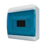 Щит навесной BNS 40-08-1,  8 мод. IP41, прозрачная синяя дверца | арт. 01-01-004 | Tekfor  