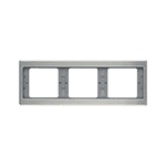 Рамка 3-местная, горизонтальная, K.5, нержавеющая сталь, матовый лак | арт. 13737004 | Berker  
