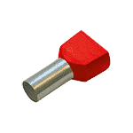 Гильза конечная для двух проводов, 1/8 цвет красный (упак.100шт) | арт. 270784 | Haupa  