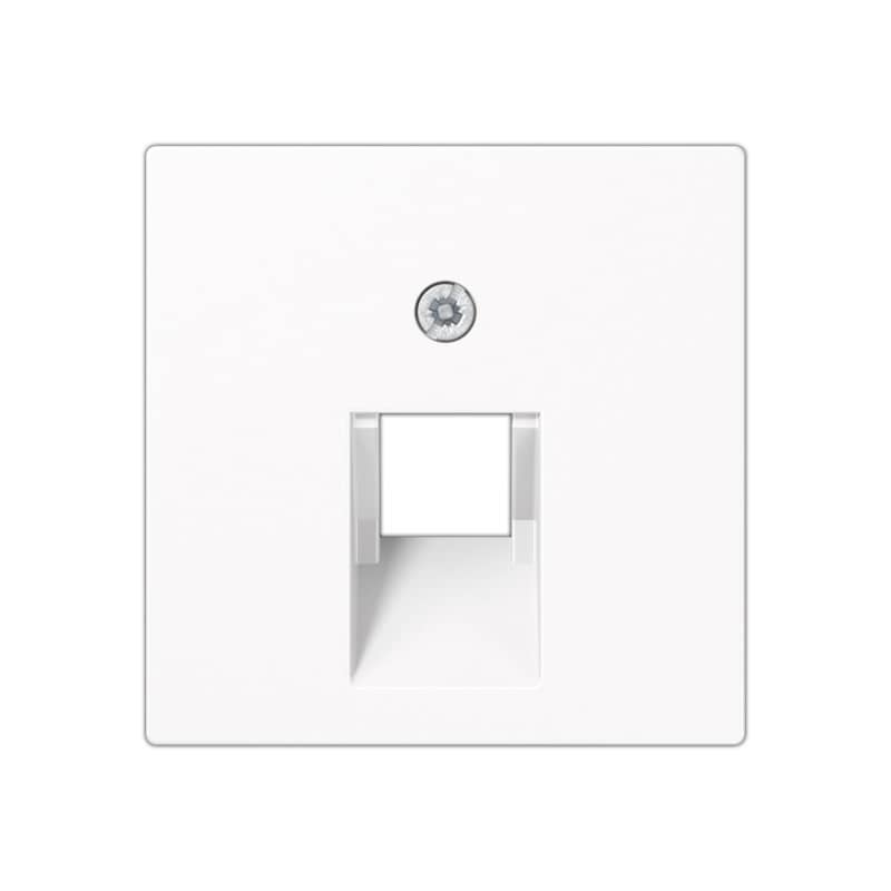 Крышка для телефонных и компьютерных розеток UAE; белая | JUNG | арт. A569-1BFPLUAWW