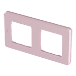 Рамка - 2 поста - INSPIRIA - розовый | арт. 673944 | Legrand  