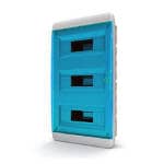 Щит встраиваемый 36 мод. IP41, прозрачная синяя дверца | арт. 01-02-064 | Tekfor  