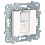 UNICA NEW розетка компьютерная, RJ45, одиночная, кат. 6 UTP, белый | арт. NU541518 | Schneider Electric  