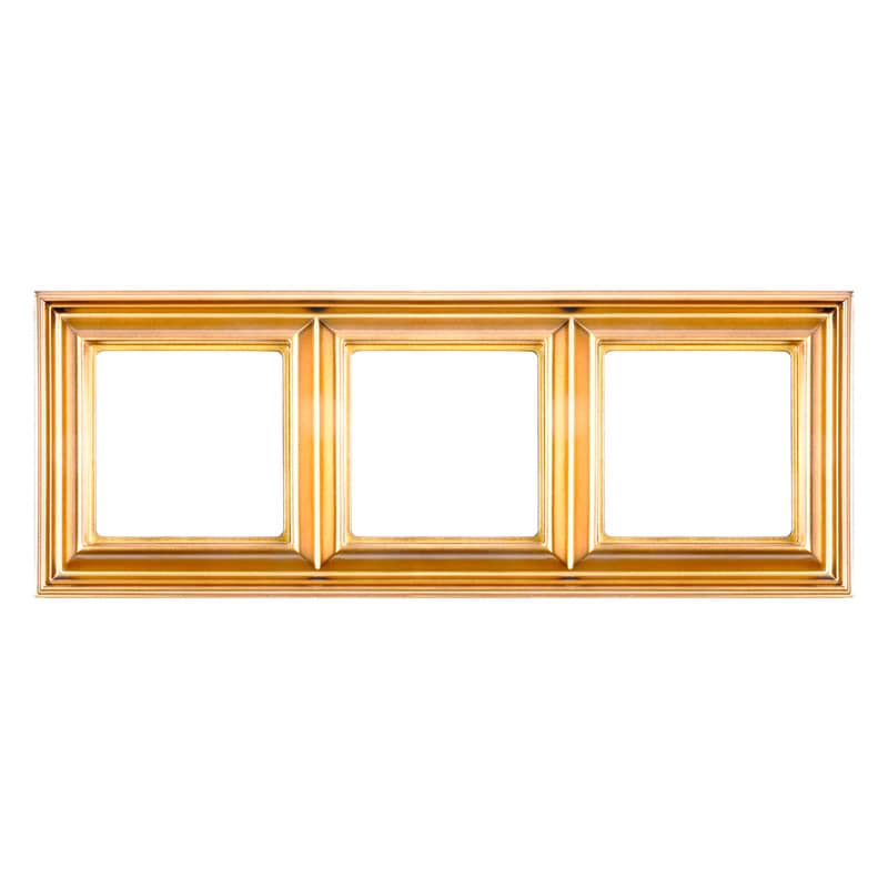 Рамка 3-поста; термопласт; золото | JUNG | арт. EPD483GO