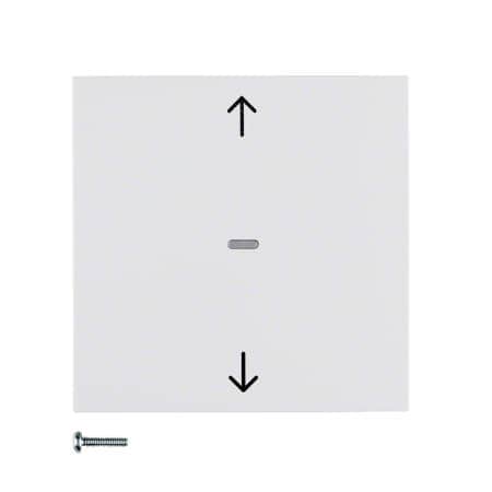 Кнопка для вставки жалюзи, S.1/B.3/B.7, полярная белизна, матовый | Berker | арт. 85241188