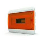 Щит встраиваемый 12 мод. IP41, прозрачная оранжевая дверца | арт. 01-02-023 | Tekfor  