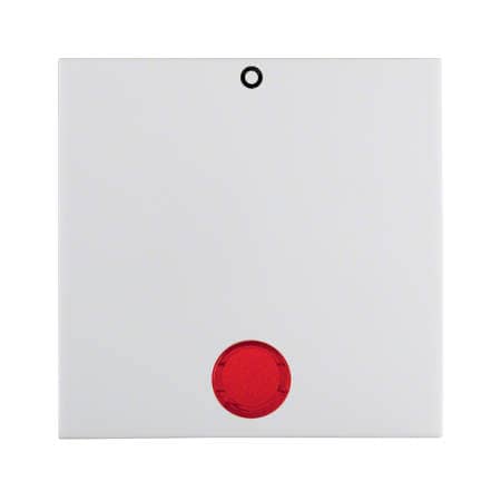 Клавиша с красной линзой и символом "О", S.1, полярная белизна, глянцевый | Berker | арт. 16248989