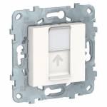 UNICA NEW розетка компьютерная, RJ45, одиночная, кат. 5е UTP, белый | арт. NU541118 | Schneider Electric  