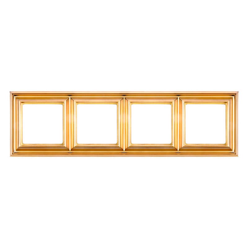 Рамка 4-поста; термопласт; золото | JUNG | арт. EPD484GO