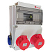 Щиток BD2 для 10 автоматов, розетки CEE 1x5/16А, 1x5/32А, 2 розетки Shuko, IP44