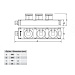 Колодка Tribox для 3-х розеток, IP44, неперфорированная