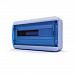 Щит навесной BNS 65-18-1,18 мод. IP65, прозрачная синяя дверца