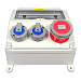 Щиток ZH2828 для 12 модулей, розетки: CEE 1x5/16A, Schuko 2x1/16A, IP67