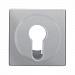 Накладка для замочных выключателей/кнопок, BERKER Q.1/Q.3/Q.7, цвет: алюминиевый, бархатный лак