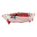 Розетка Schuko каучуковая, кабельная, с крышкой, цв. красный, IP44