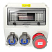 Щиток ZH2828 для 12 модулей, розетки: CEE 1x5/16A, Schuko 2x1/16A, IP67
