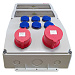 Щиток для 26 автоматов, розетки CEE 1x5/32А, 1x5/16А, 6 розеток Shuko, IP44