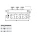 Блок розеток Tribox, 3 розетки CEE 3х3/16A, IP44