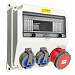 Щиток ZH2828 для 12 модулей, розетки: CEE 1x5/16A, Schuko 2x1/16A, IP67