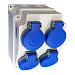 Мини-комбинация с 4 розетками Schuko, IP44