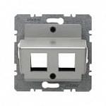 Накладка для модульных джеков AMP, Arsys, нержавеющая сталь, металл матированный | арт. 146304 | Berker  