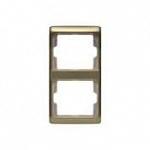 Рамка 2-ая, вертикальная, Berker, Arsys, золотой матовый, анодированный алюминий | арт. 13240002 | Berker  