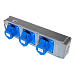 Блок розеток Tribox, 3 розетки CEE 3х3/16A, IP44