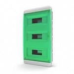 Щит встраиваемый 36 мод. IP41, прозрачная зеленая дверца | арт. 01-02-062 | Tekfor  